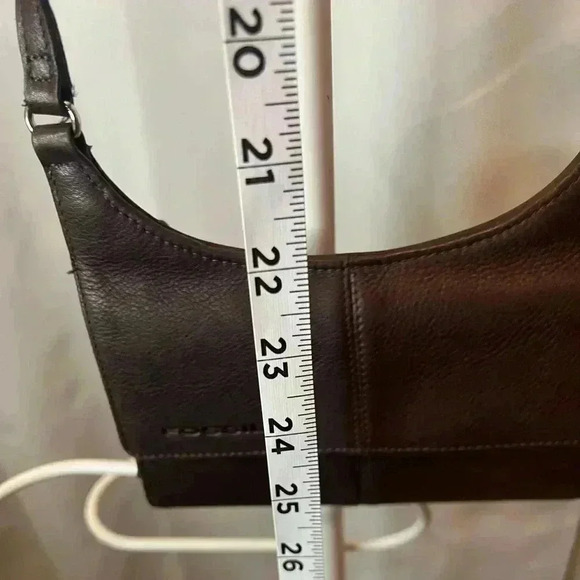 Fossil Brown Leather Wallet Crossbody Organizer - Picture 8 of 9